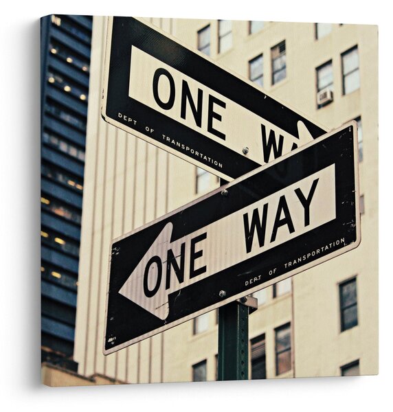 Obraz - New York ONE WAY (30x30 cm)