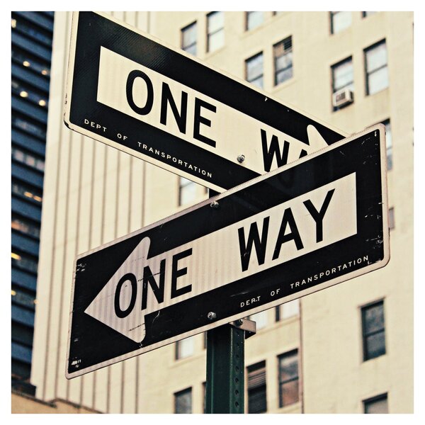 Obraz - New York ONE WAY (30x30 cm)