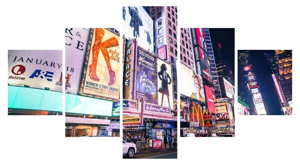 Obraz - New York Theater District (125x70 cm)