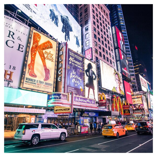 Obraz - New York Theater District (30x30 cm)