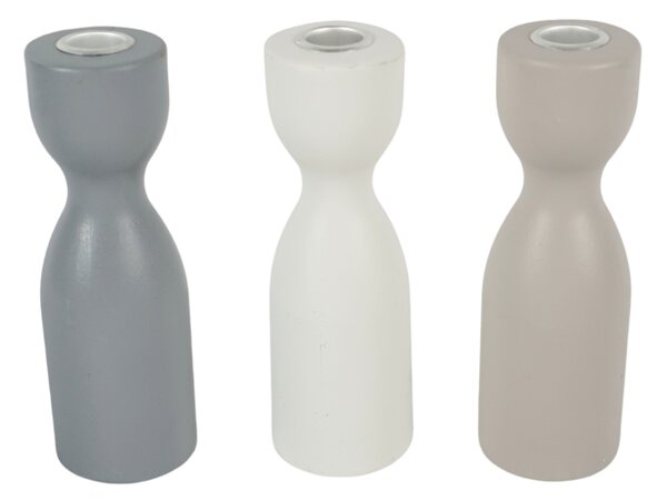 Dřevěný svícen TORNE 18 cm - více barev