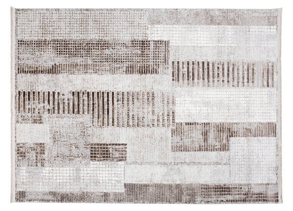 Makro Abra Kusový koberec SAHARA K924D Moderní Geometrický krémový béžový Rozměr: 120x170 cm