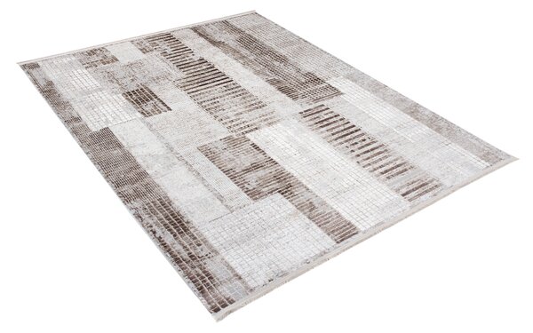 Makro Abra Kusový koberec SAHARA K924D Moderní Geometrický krémový béžový Rozměr: 120x170 cm