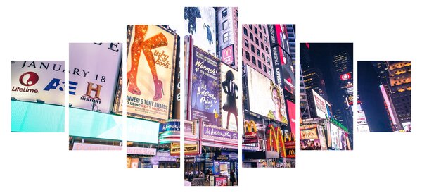 Obraz - New York Theater District (210x100 cm)