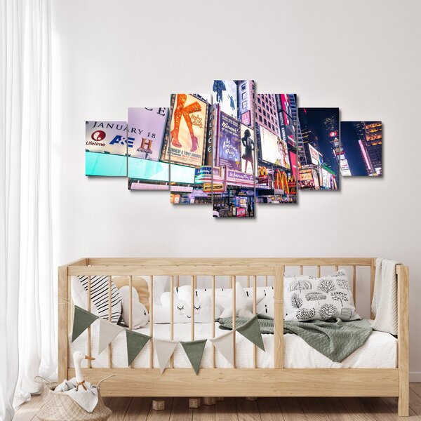 Obraz - New York Theater District (210x100 cm)