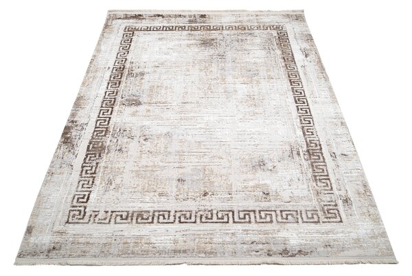 Makro Abra Kusový koberec SAHARA K928D Klasický krémový béžový Rozměr: 80x150 cm