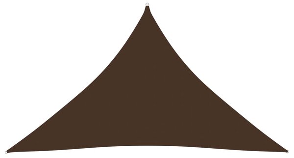 Stínící plachta oxfordská látka trojúhelníková 4x4x5,8 m hnědá