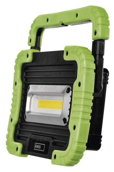 Emos P4533 - Pracovní přenosný dobíjecí LED reflektor 10W, 1000lm, 4400mAh (Přenosný LED reflektor, AKU nabíjení přes USB)