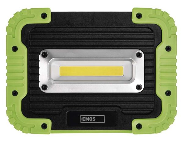 Emos P4533 - Pracovní přenosný dobíjecí LED reflektor 10W, 1000lm, 4400mAh (Přenosný LED reflektor, AKU nabíjení přes USB)