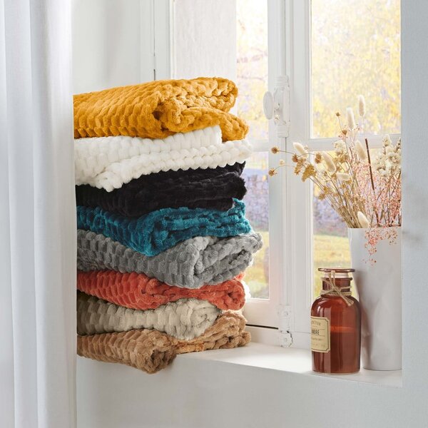 Modrá deka z mikroflanelu 125x150 cm Mini Frosty – douceur d'intérieur