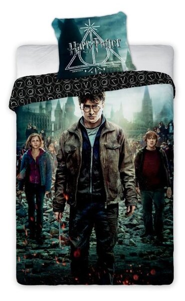 Povlečení Harry Potter Relikvie smrti Bavlna, 140/200, 70/90 cm