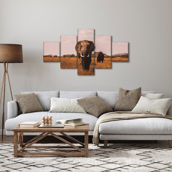 Obraz - Příchod slona (125x70 cm)