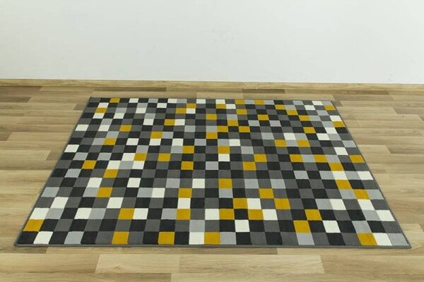 Koberec Luna 503629/89915 čtverce žlutý