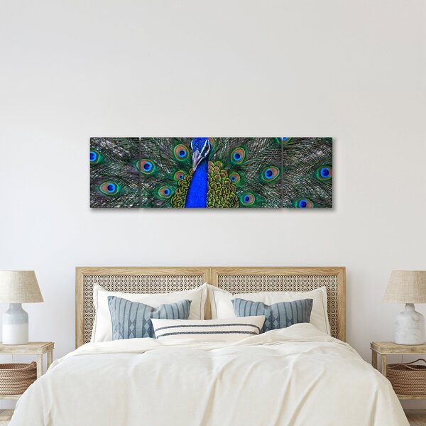 Obraz - Páv (170x50 cm)