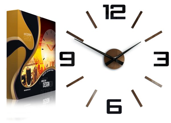 Nástěnné hodiny ModernClock černé 60 cm