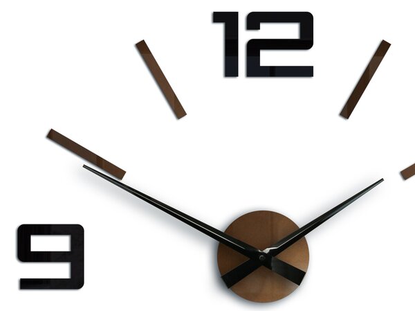 Nástěnné hodiny ModernClock černé 60 cm