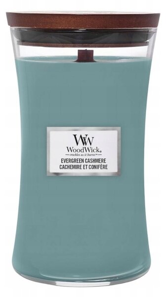 Sójová vonná svíčka Evergreen Cashmere Woodwick 1 ks