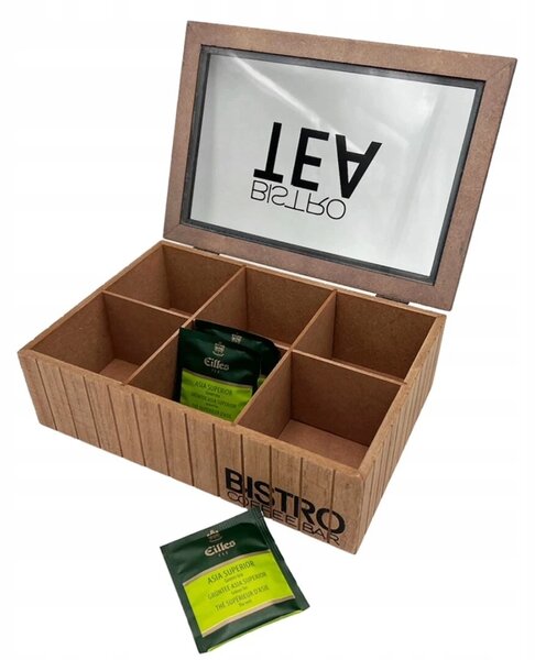 Dřevěná dóza na čaj Excellent Houseware