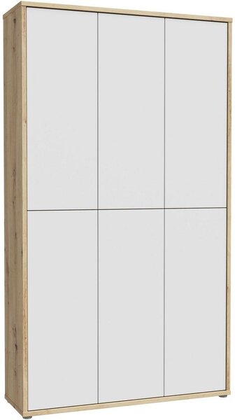 Skříň na boty, šedá/dub artisan, š: 109,2cm