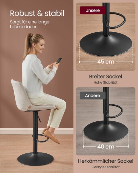 Set dvou barových židlí LJB195W02