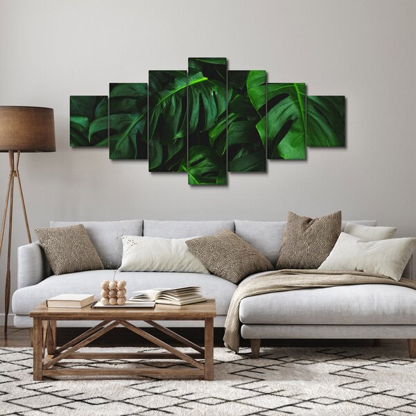 Obraz listů Monstery (210x100 cm)