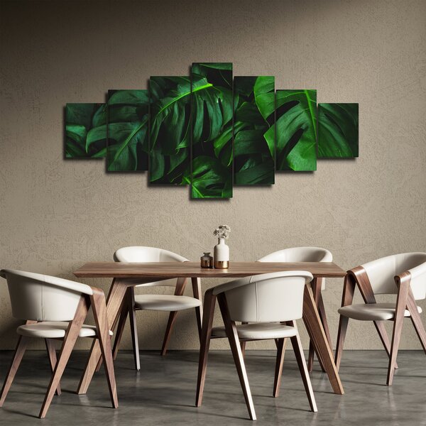 Obraz listů Monstery (210x100 cm)