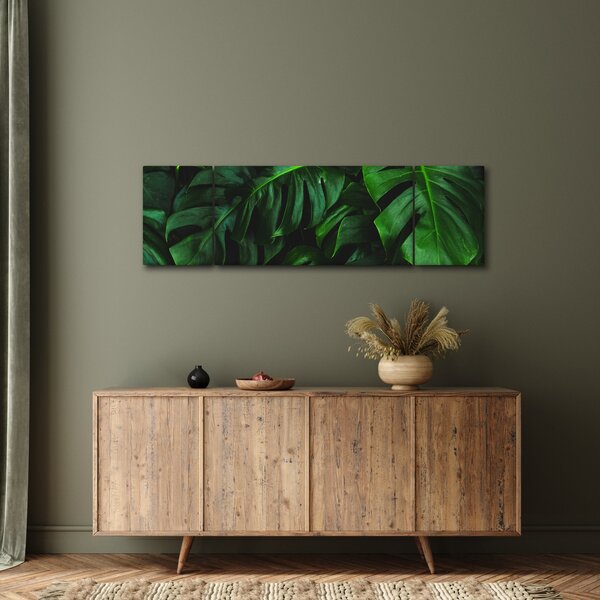 Obraz listů Monstery (170x50 cm)