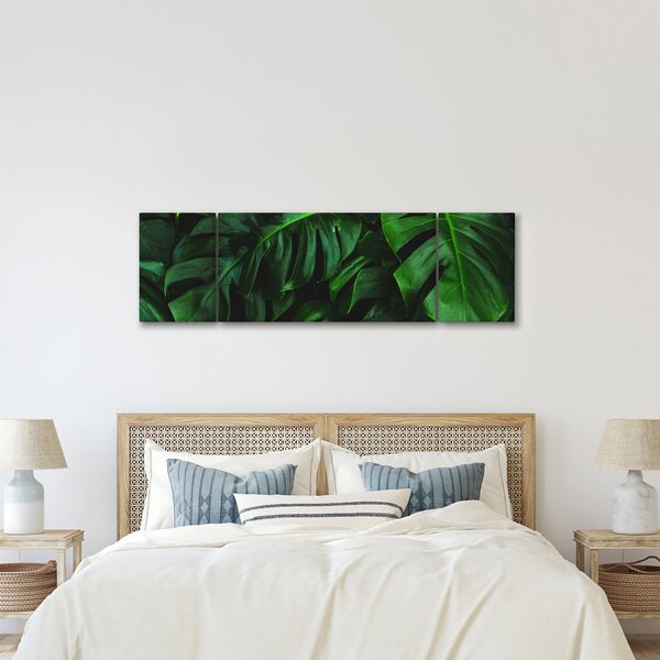 Obraz listů Monstery (170x50 cm)