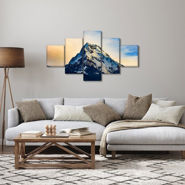 Obraz zasněžených hor, Nepál (125x70 cm)
