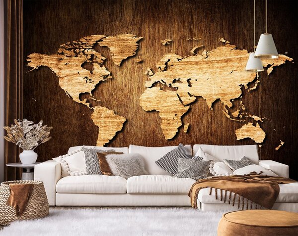 Fototapeta Mapa světa Materiál: Vliesová, Rozměry: 200 x 140 cm