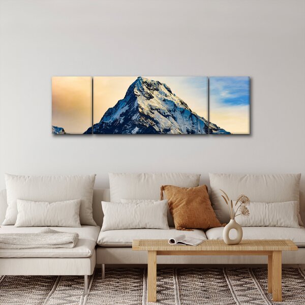 Obraz zasněžených hor, Nepál (170x50 cm)