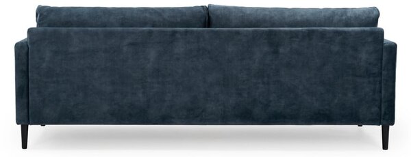Tmavě modrá sametová pohovka 220 cm Adagio - Scandic