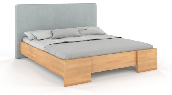 Dvoulůžková postel v dekoru bukového dřeva Skandica Hessel, 140 x 200 cm