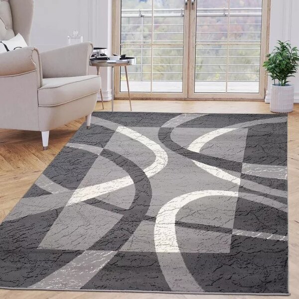 Makro Abra Kusový koberec CHEAP 3707A tmavě šedý Rozměr: 60x100 cm
