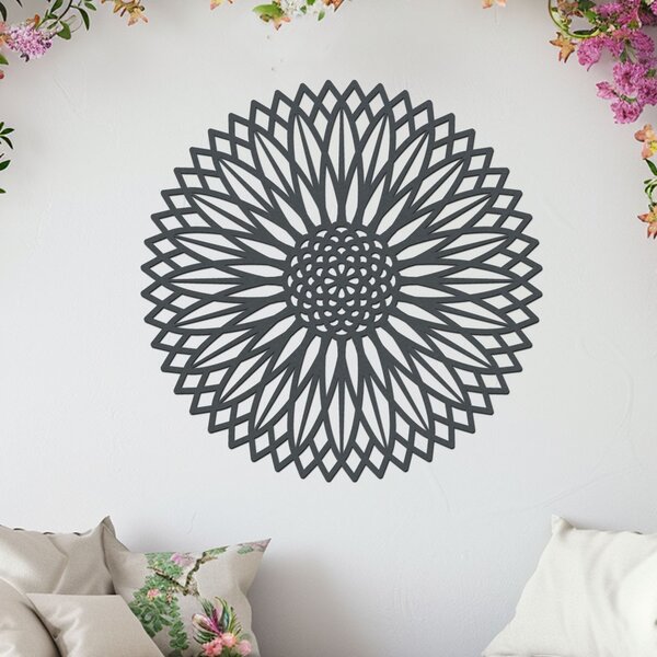 Dřevěná mandala DŮVĚRY | Rozměry (cm): 40x40 | Zvolte barvu dekoru: Antracitová
