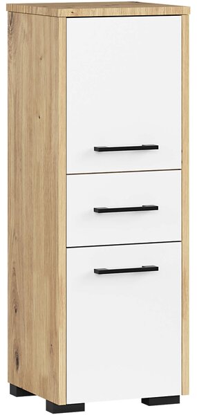 Ak furniture Koupelnová skříňka FIN dub artisan/bílá
