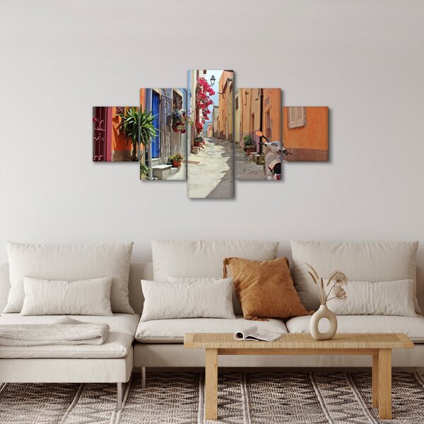 Obraz ulice na Sardínii (125x70 cm)