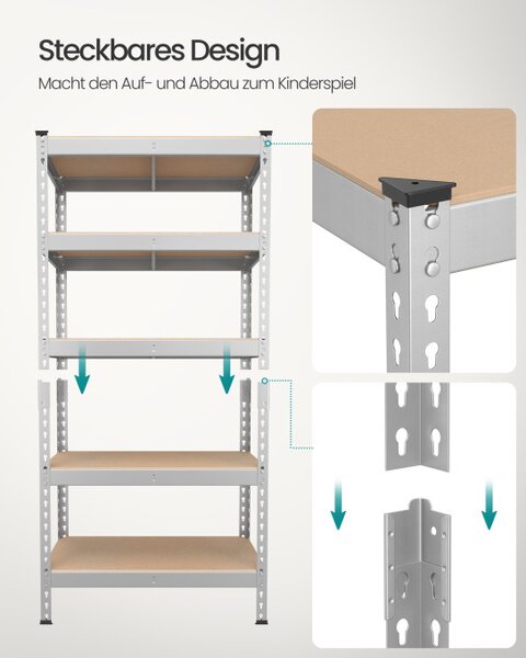 Regál 90x180x45 cm GLR450E01