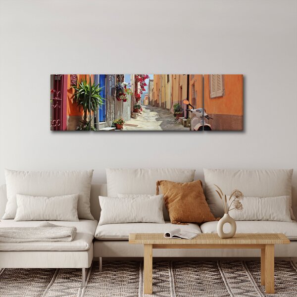Obraz ulice na Sardínii (170x50 cm)