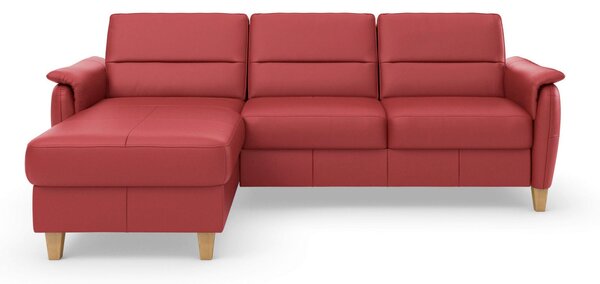 ROHOVÁ SEDAČKA, kůže, červená Sit & More - Sedací soupravy, Online Only