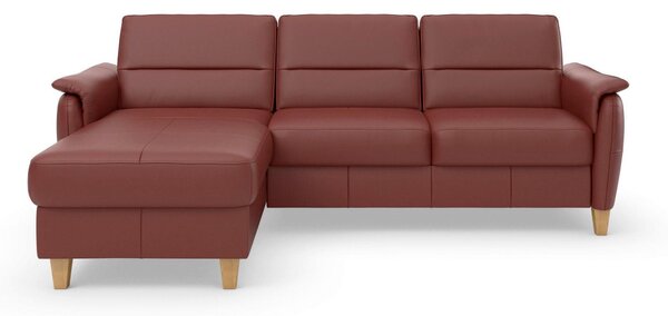 ROHOVÁ SEDAČKA, kůže, červenohnědá Sit & More - Sedací soupravy, Online Only