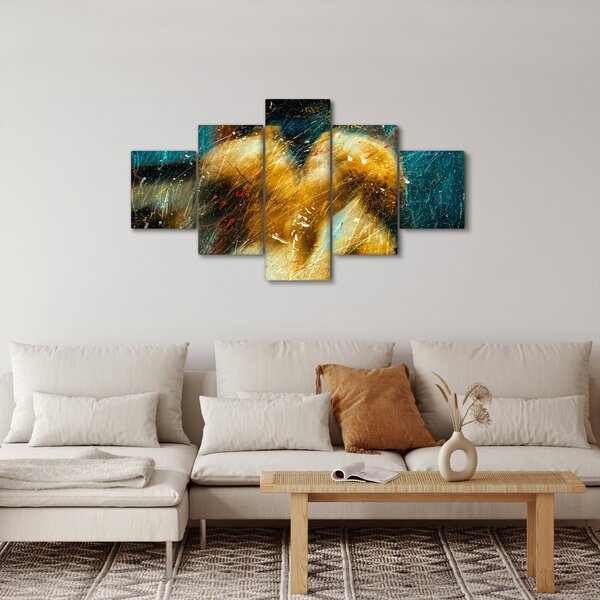 Obraz - Líbající se andělé (125x70 cm)