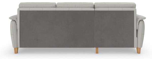 ROHOVÁ SEDAČKA, kůže, světle šedá Sit & More - Sedací soupravy, Online Only