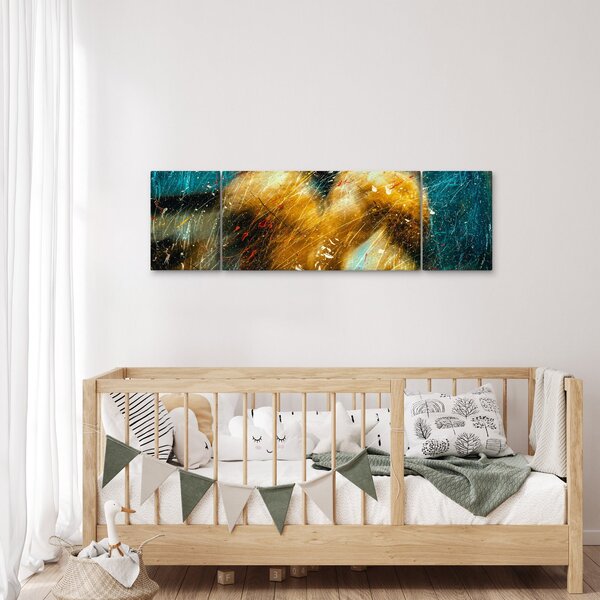 Obraz - Líbající se andělé (170x50 cm)