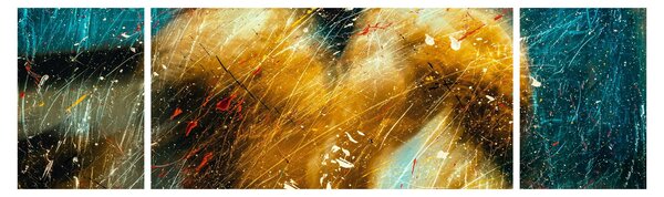 Obraz - Líbající se andělé (170x50 cm)