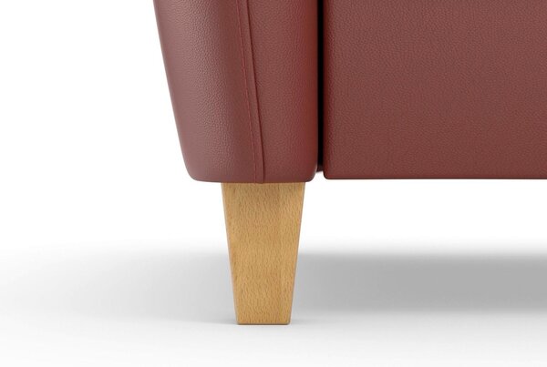 ROHOVÁ SEDAČKA, kůže, červenohnědá Sit & More - Sedací soupravy, Online Only