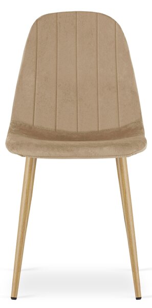 Jídelní židle PADVA VELVET, hnědá