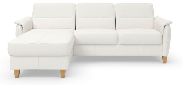 ROHOVÁ SEDAČKA, kůže, bílá Sit & More - Sedací soupravy, Online Only
