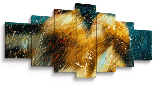 Obraz - Líbající se andělé (210x100 cm)