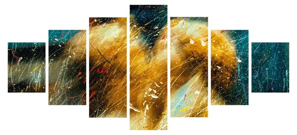 Obraz - Líbající se andělé (210x100 cm)